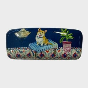 Punch Studio Hard Eyeglasses Case Cordi Dog with Plant